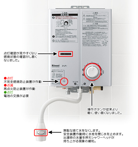 小型湯沸器 | 坂戸ガス株式会社