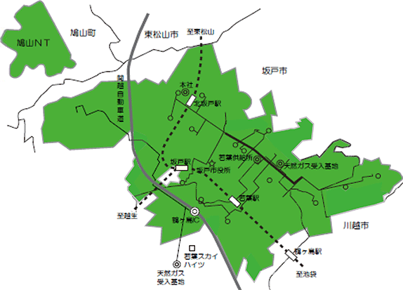 供給区域図