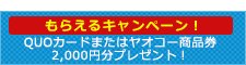 もらえるキャンペーン