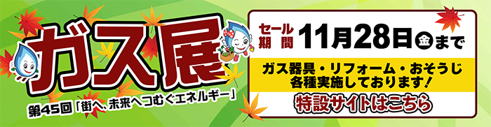 ガス展開催
